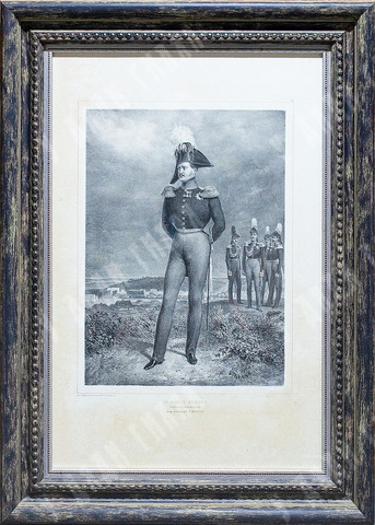 Огюст Раффе. Его Величество Николай Первый. Император Российский. Франция, Париж. Литография.