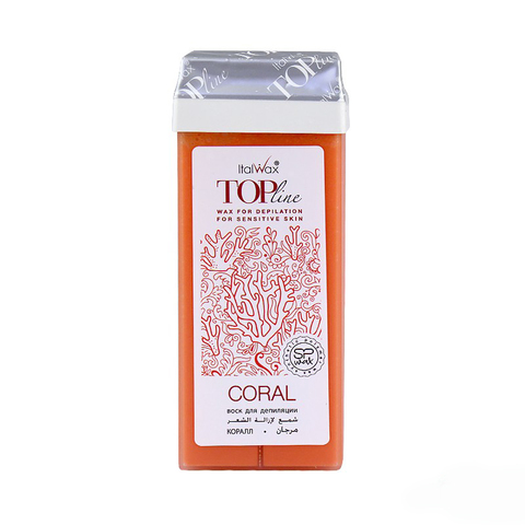 Воск ITALWAX Top Line в картридже 100мл Коралл Coral