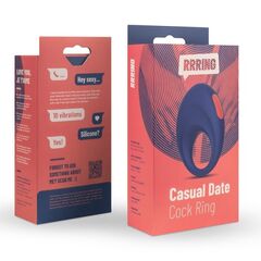 Синее эрекционное кольцо RRRING Casual Date Cock Ring - 