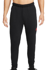 Теннисные брюки Nike Dry Pant Taper FA Swoosh - black/habanero red