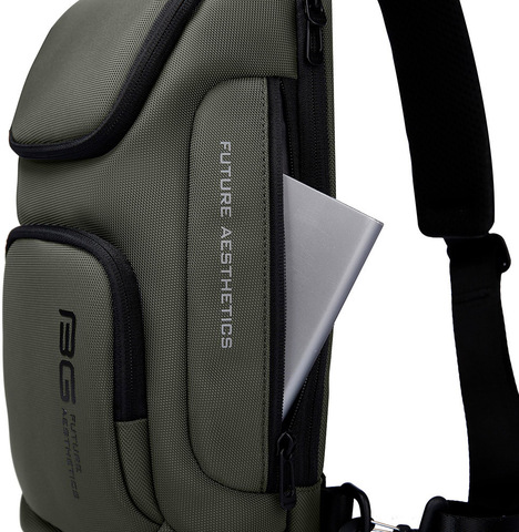Картинка рюкзак однолямочный Bange BG-7565 Green - 6