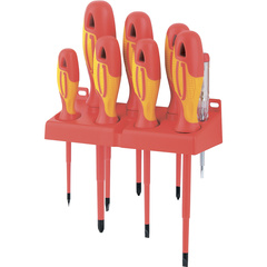 12950 Набор отверток диэлектрических до 1000 В, тестер, CrMo