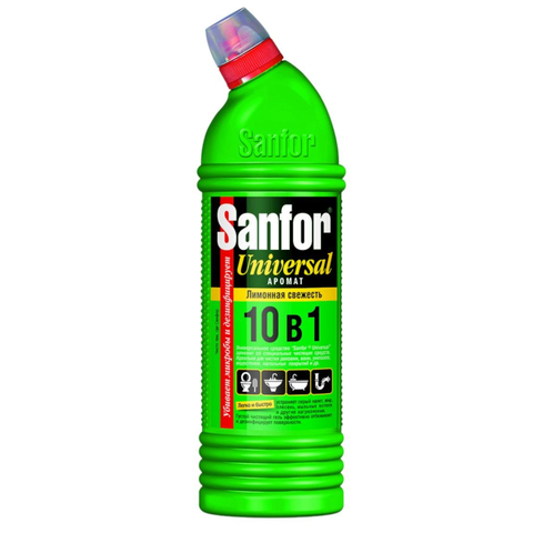 Универсальное чистящее средство Sanfor лимонная свежесть 1000гр