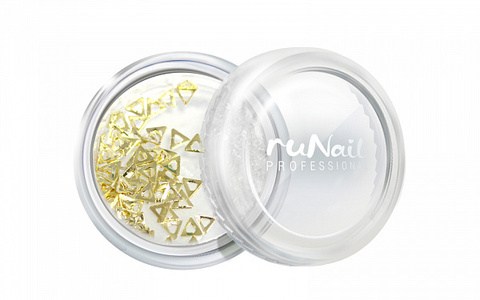 Металлические украшения (маленькие треугольники, цвет: золото), 72 шт