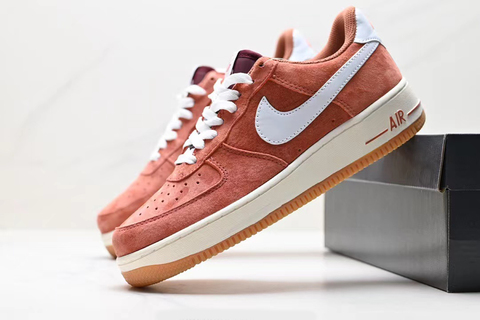 Nike air force 1 salmon suede cheap