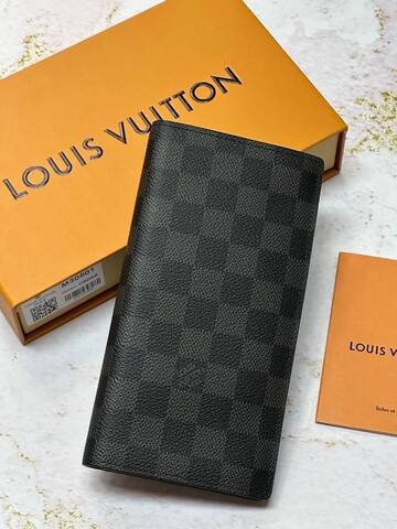 Бумажник Louis Vuitton Brazza серый