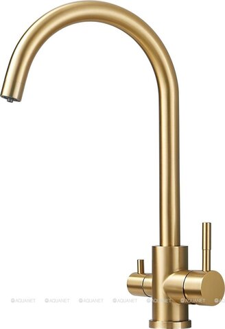 Смеситель для кухни HAIBA HB43828-5 с подключением фильтра золото