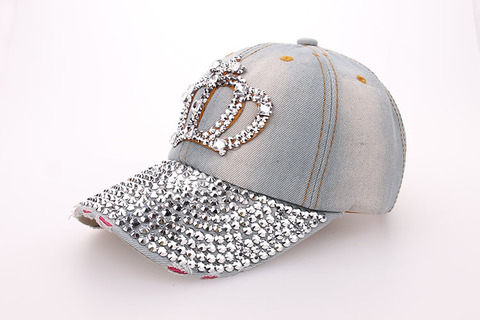 Baseball Jean Caps Women Rhinestone baseball cap - series 3