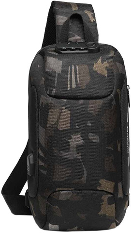 Картинка рюкзак однолямочный Ozuko 9223 Camo - 2