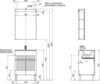 Aquanet 277546 Компл.3 - Тумба Алвита new 60 напольная 1 ящ., 2 дв. цв.белый матовый (277546)