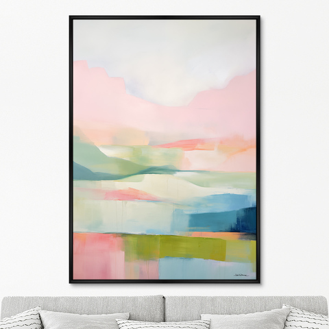 ArtNoMore - Репродукция картины на холсте Landscape collection, In pastel tone, No 2, 2024г.