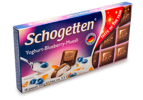 Альпийский молочный шоколад с начинкой из обезжиренного йогурта, 100г