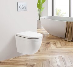 BelBagno BB017CHR Унитаз подвесной безободковый с креплением фото