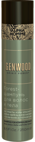 Forest Шампунь для волос и тела Alpha Homme Genwood 250 мл