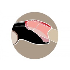 Мастурбатор мужской Fun factory COBRA LIBRE II, черно-серый