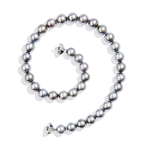 Ожерелье из чёрного жемчуга, N0047-0/3A