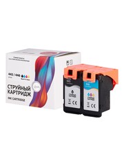 Набор струйных картриджей Sakura 8283B004 (445 Black,  446 Color) для Canon PG-445, CL-446, пигментный+водорастворимый тип чернил, мультипак, 8, 9 мл., 180 к.