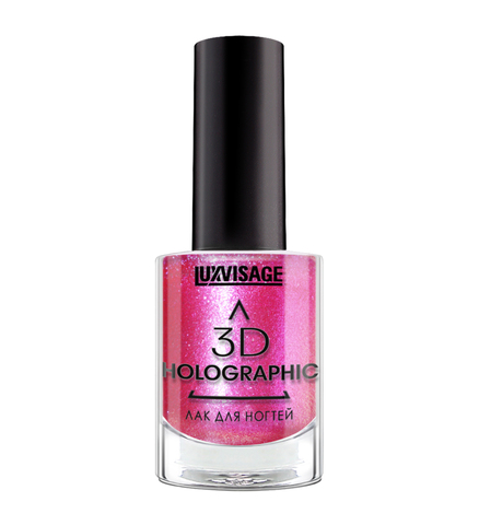 LuxVisage Лак для ногтей 3D HOLOGRAPHIC тон 720 розовый сапфир 11мл