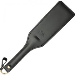 Черная кожаная шлепалка SitaBlack - 30 см. - 