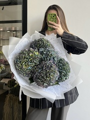 Моно букет из гортензии в темном оттенке