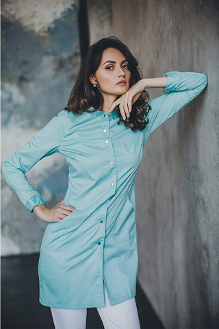 Халат женский м175 toray стретч мятаSZ7