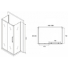 Abber Schwarzer Diamant AG30150MH-S85M-S85M Душевой уголок, 150x85x195