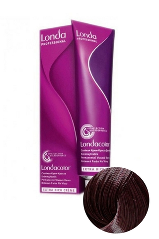 Стойкая крем-краска для волос LondaColor 5/6 Светлый шатен фиолетовый, Londa Professional, 60 мл