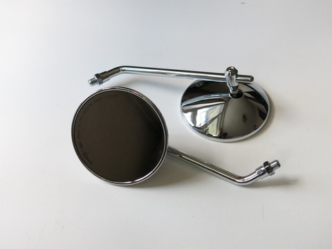 Зеркала Harley Retro хром круглые