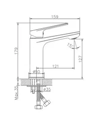 Смеситель для раковины HAIBA HB10533-3 графит
