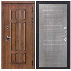 Купить Входная дверь термо Квадро - ФЛ 256 ПВХ бетон пепельный