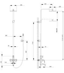Смеситель Lemark Nubira LM6262ORB для ванны и душа