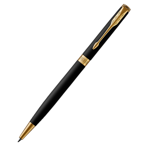 Parker Sonnet Core - Matte Black GT SLIM, шариковая ручка, M, BL