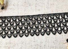 Кружево плетеное, ш. 4,3-4,5 см, чёрный