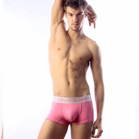 Мужские трусы боксеры Calvin Klein Steel Pink