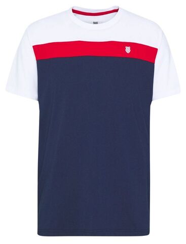 Теннисная футболка K-Swiss Heritage Sport Tee Classic M - navy/red/white