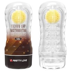 Прозрачный текстурированный мастурбатор Vacuum Cup Masturbator Stellar - 