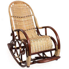 Кресло-качалки из ивовой лозы