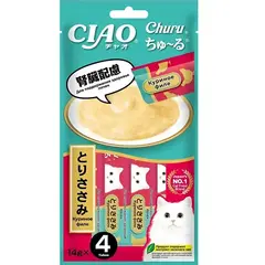 INABA Ciao Churu пюре для кошек куриное филе для поддержания здоровья почек 14г