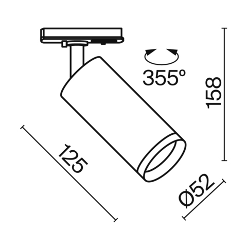 Трековый светильник Maytoni Focus led TR021-1-12W4K-W-W