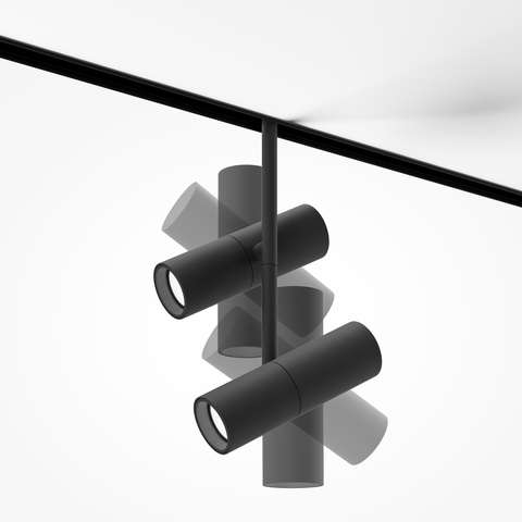 Магнитный трековый светильник Maytoni Elti Duo TR005-4-2X12W-DS-B