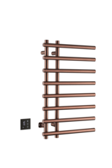 Boheme 722-CB Полотенцесушитель электрический круглый сухой COPPER BRUSHED фото