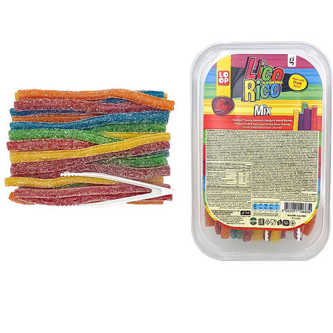 Жевательный мармелад LicoRiko кислые карандаши микс 1кор*24бл*1шт, 250гр