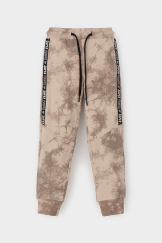 брюки  для мальчика  КР 400746/темно-бежевый,тай-дай к510