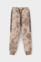 брюки  для мальчика  КР 400746/темно-бежевый,тай-дай к510