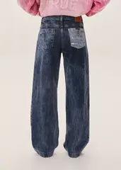 Джинсы GOD SAVE THE PRINCESS синего цвета