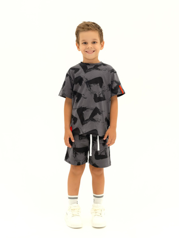 220021C-29 Футболка для мальчика, Антрацит