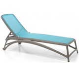 Шезлонг пластиковый Nardi Atlantico blue tortora