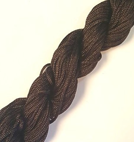 Шнур для плетения (нейлон) 1.0 мм темно-коричневый