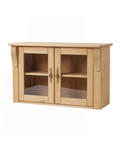 Шкаф навесной Сюзанна, деревянный, бейц