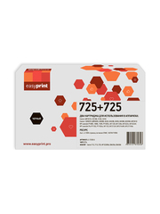 Двойная упаковка картриджа EasyPrint LC-725D U для Canon LBP3010, 6000, HP LJ P1005, P1505, P1102, M1120, M1212, M1522 (2000 стр.) с чипом
